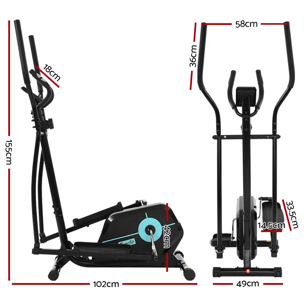 Everfit Elliptical Cross Trainer – Home Gym Exercise Bike