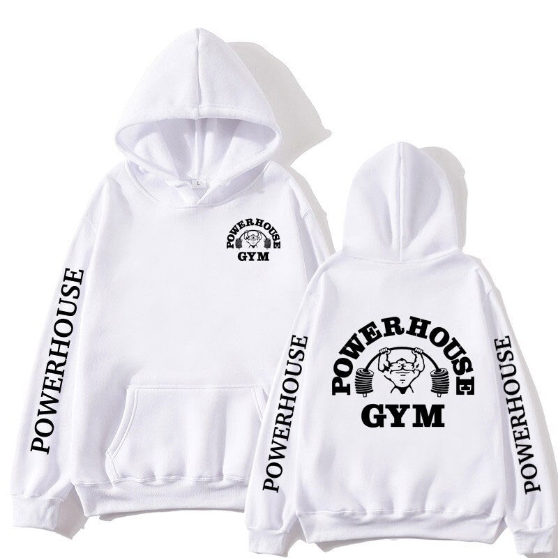 Powerhouse Gym Logo Hoodie – Unisex Harajuku Streetwear
