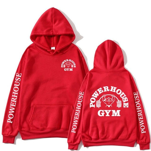 Powerhouse Gym Logo Hoodie – Unisex Harajuku Streetwear