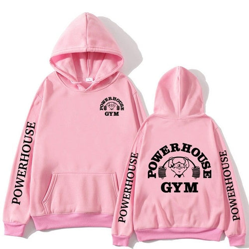 Powerhouse Gym Logo Hoodie – Unisex Harajuku Streetwear