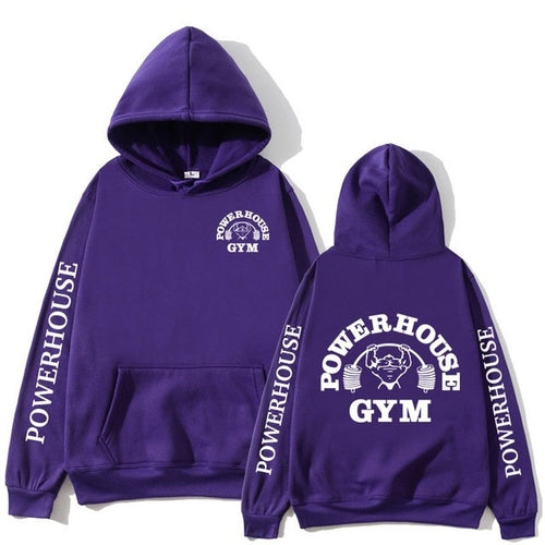 Powerhouse Gym Logo Hoodie – Unisex Harajuku Streetwear