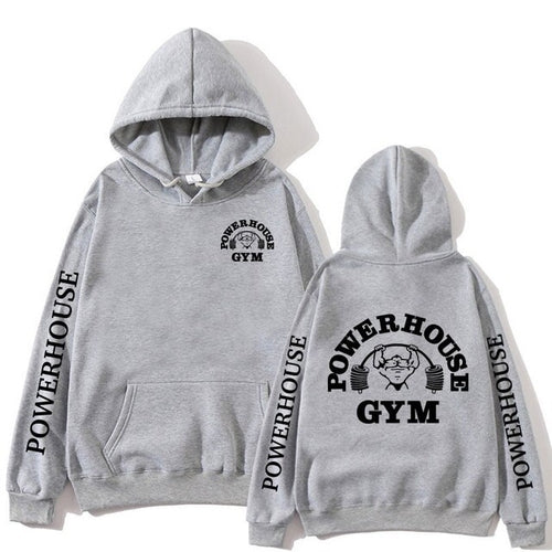 Powerhouse Gym Logo Hoodie – Unisex Harajuku Streetwear