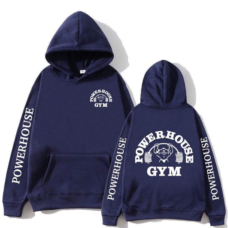 Powerhouse Gym Logo Hoodie – Unisex Harajuku Streetwear