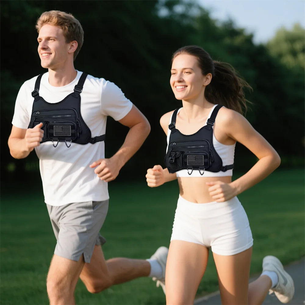 Camping Front Chest Vest  Backpack Running Bag Cycling Jogging Hunting