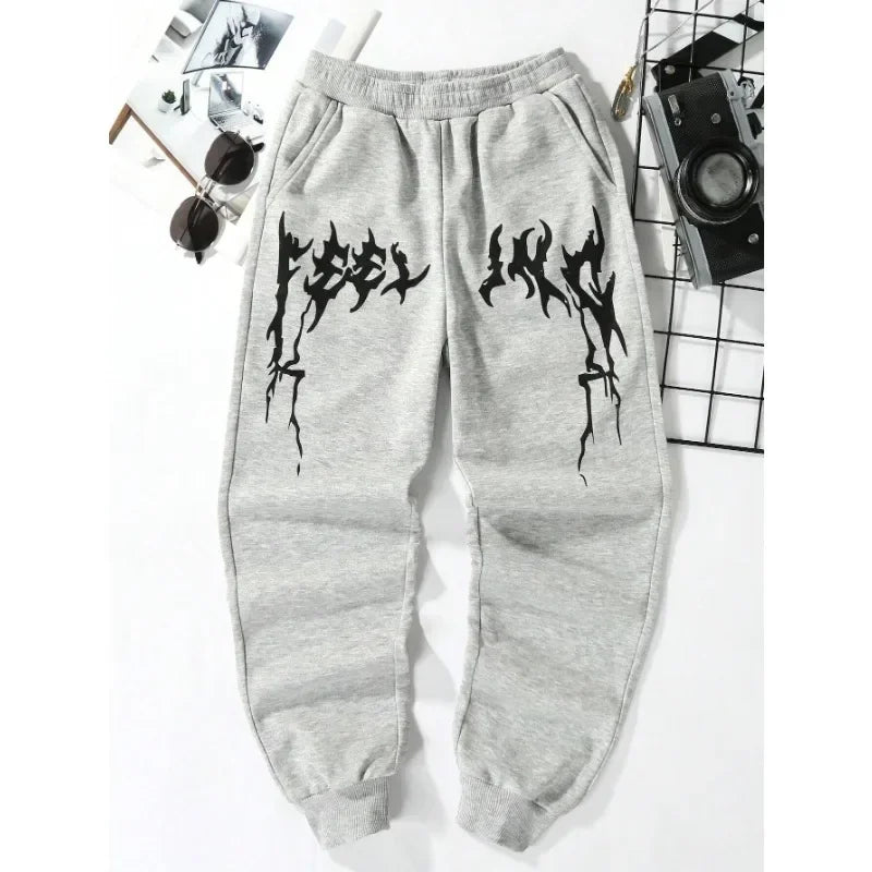 2025 Men's trendy sweatPants Autumn/Winter New  Jogging Trousers Fitness Loose Fit Clothing Solid Color warm Streetwear Pants - ALMASTRONG