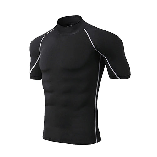 Compression T-Shirt Men Bodybuilding Sportswear Short Sleeve Quick Dry