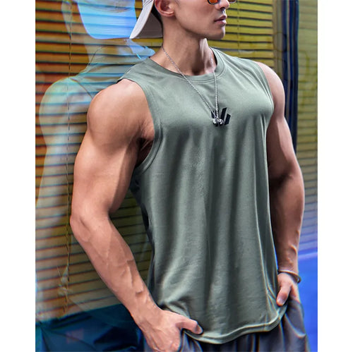 2023 newest Summer Gym Vest High Quality mesh Shirt Sleeveless
