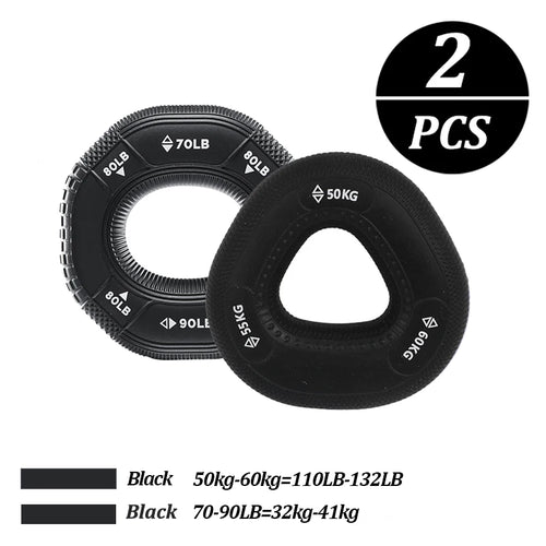 Silicone Adjustable 20-90LB Hand Grip Arm Strength Exercise Gripping