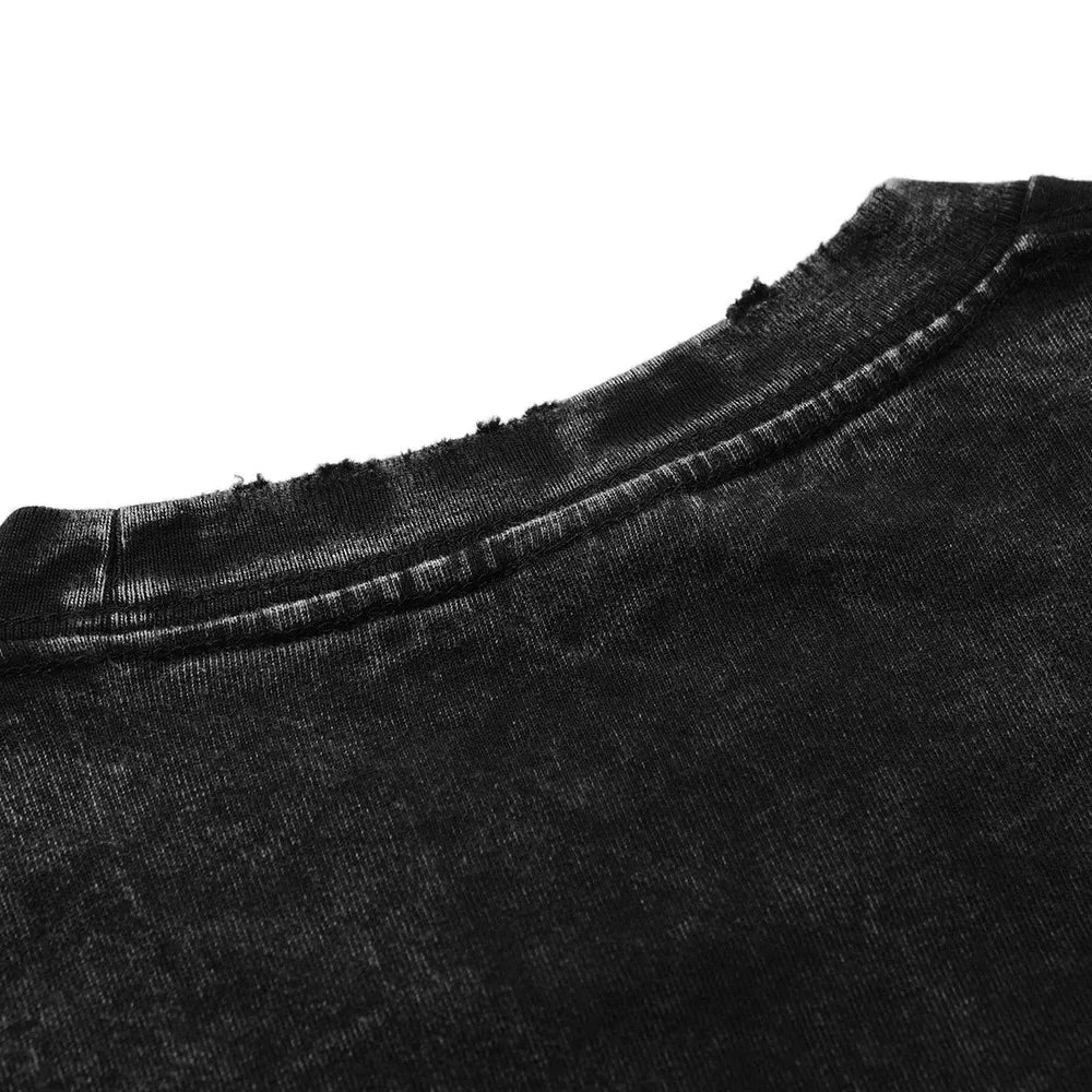 ALMASTRONG BMTH Graphic T-Shirt – Washed Vintage Harajuku Streetwear Tee (Unisex)