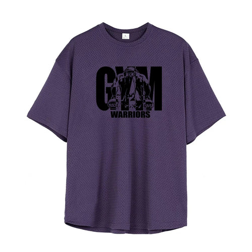 Oversized Loose Men's Casual Sport T-Shirt Gym Bodybuilding Fitness