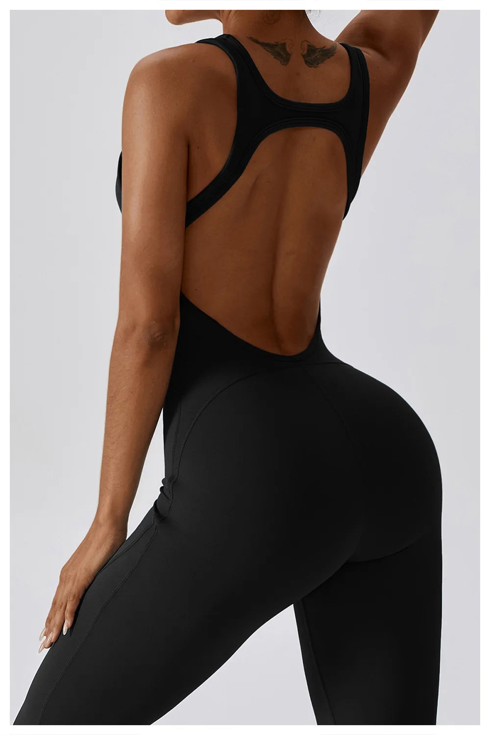 ALMASTRONG women's sports jumpsuit and yoga suit set, stretchy fitness romper for gym and training, comfortable workout bodysuit
