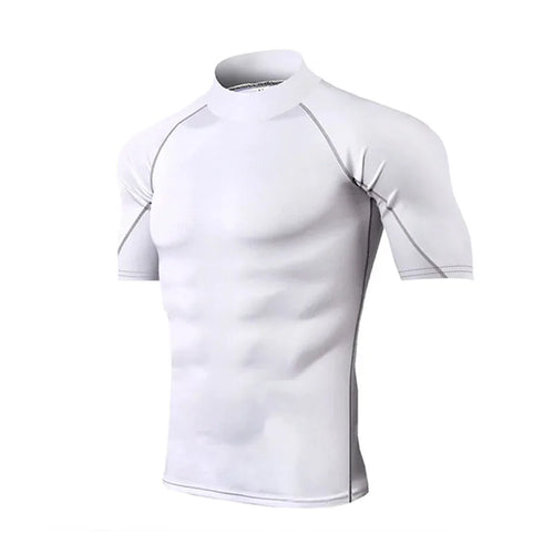 Compression T-Shirt Men Bodybuilding Sportswear Short Sleeve Quick Dry