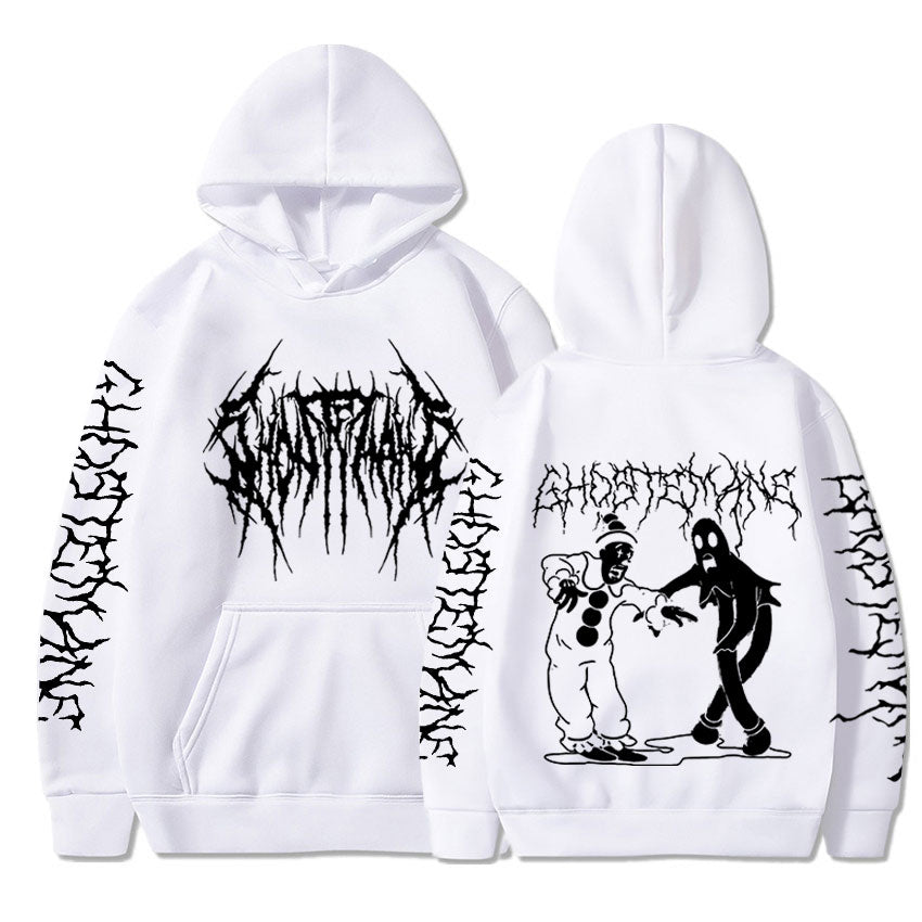 Ghostemane Double Sided Print Hoodie Men's Fashion Hip Hop Metal Rock Hoodies Gothic Oversized Sweatshirt Tracksuit Streetwear - ALMASTRONG