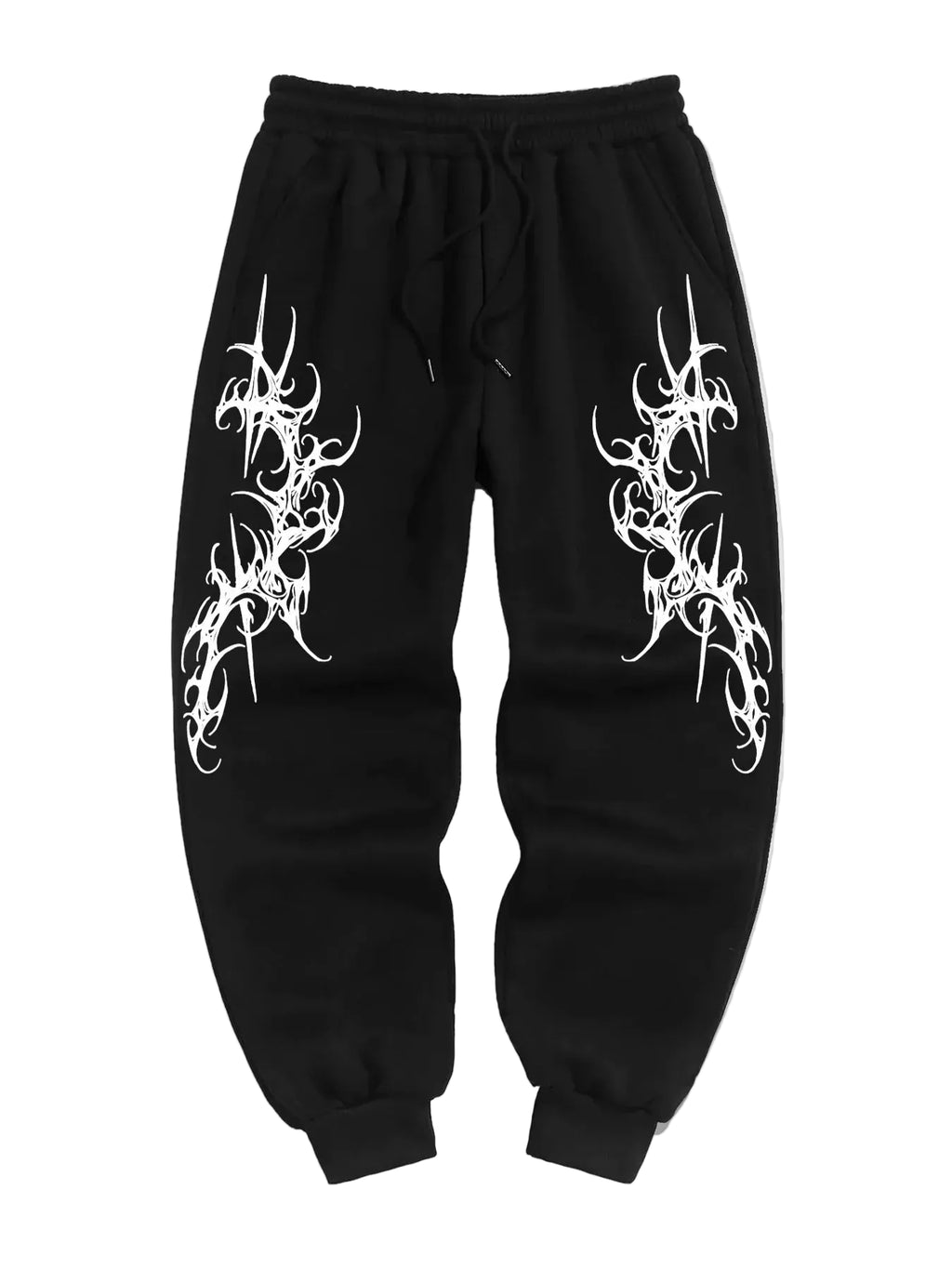 2025 model men's gothic-style printed casual jogging sport pants are made of eco-friendly fabric and are soft to the touch - ALMASTRONG