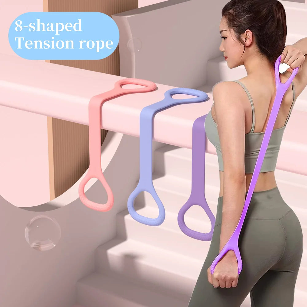 Elastic Resistance Band – Arm, Back & Shoulder Training for Yoga & Pilates