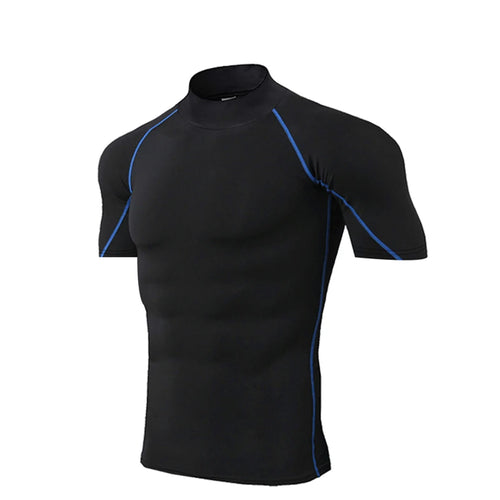 Compression T-Shirt Men Bodybuilding Sportswear Short Sleeve Quick Dry