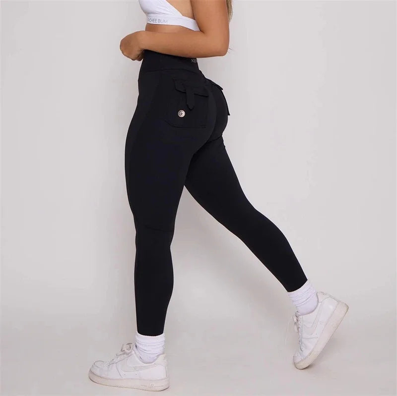 Women Bum Leggings 2025 Women High Waist Tights Pants Peach Hips with
