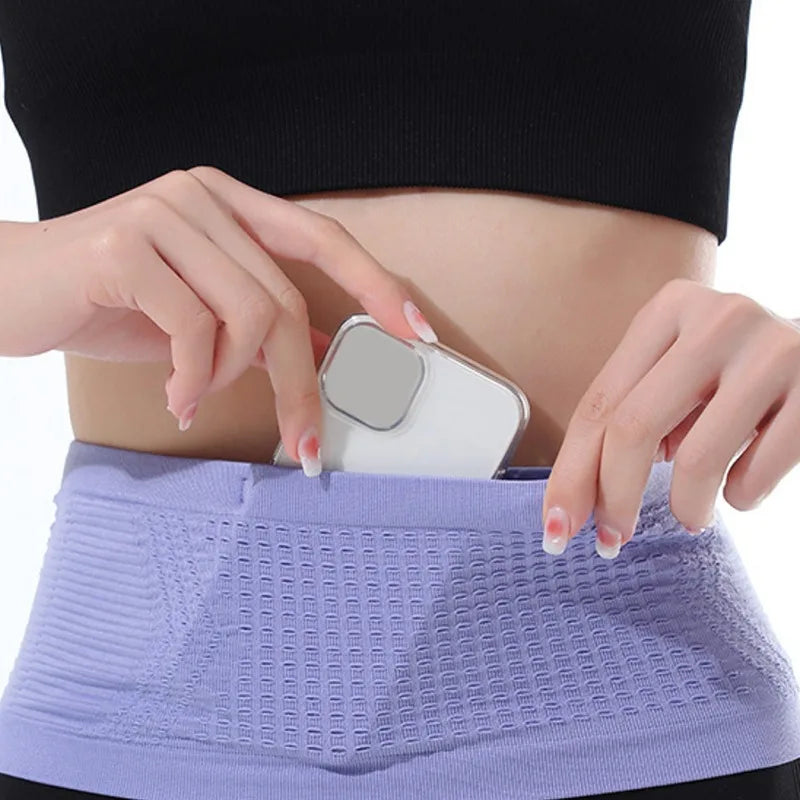 Seamless Invisible Running Sports Fanny Pack Gym Waist Belt Bag