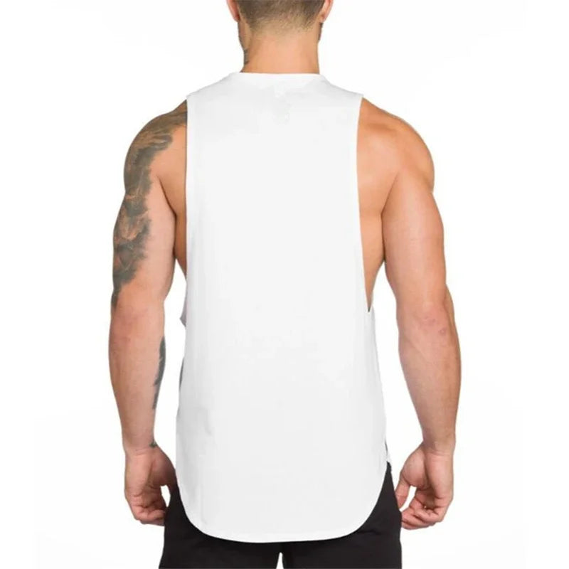 Plain Vests Mens Bodybuilding Muscle Tank Tops Gym Fitness Sport