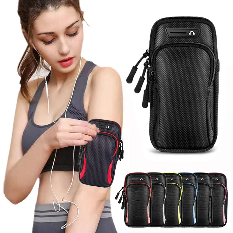 Running Armband Phone Case Waterproof Holder bag for iPhone 16 Samsung
