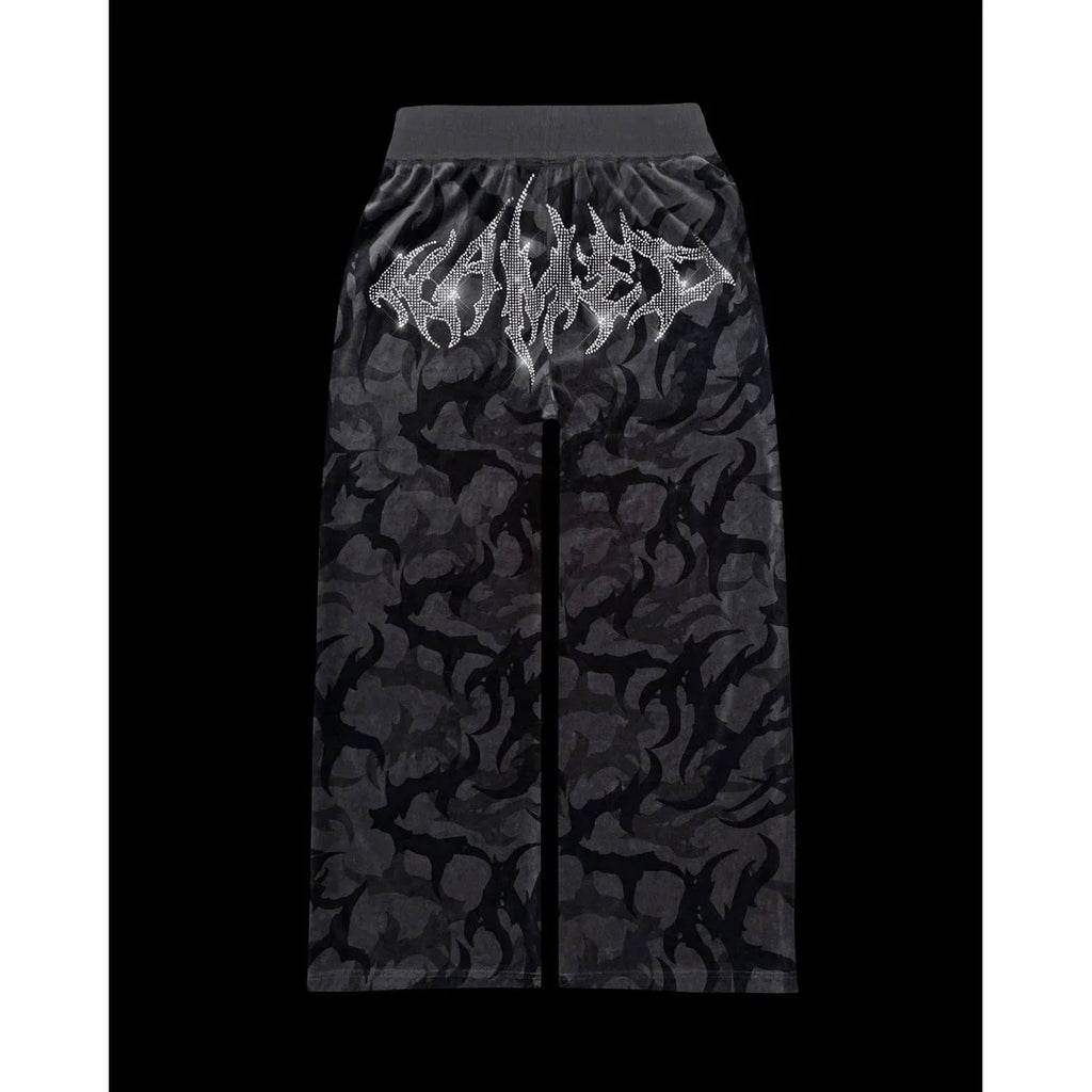 ALMASTRONG Women’s Vintage Camo Pants – Y2K Streetwear Hip-Hop Style