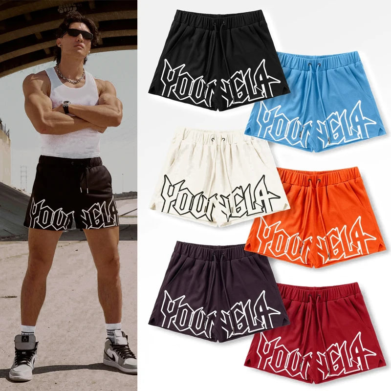 Gym Sports Men's Shorts American Style Clothing Brands Jogger Outdoor