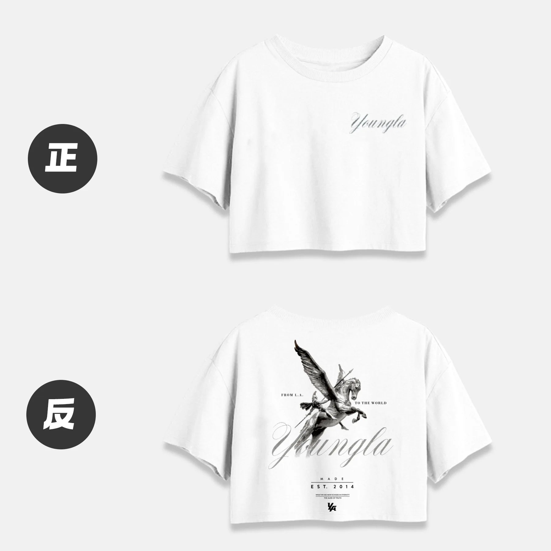 ALMASTRONG Women’s Cotton Crop Top – Short Sleeve Casual Loose T-Shirt