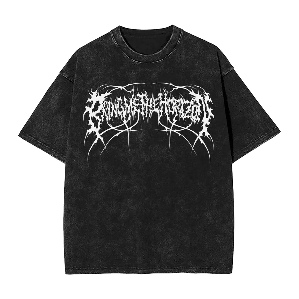 ALMASTRONG BMTH Graphic T-Shirt – Washed Vintage Harajuku Streetwear Tee (Unisex) - ALMASTRONG