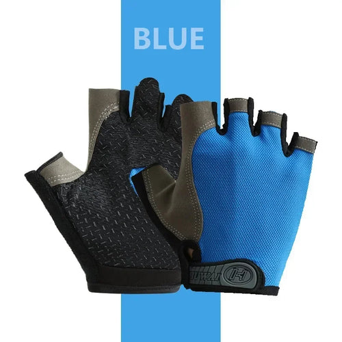 Fingerless Gym Training Gloves for Men Women Cycling Gloves Sports - ALMASTRONG