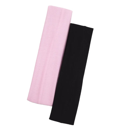 2PCS/Set Sports Yoga Hair Band Solid Running Absorb Sweat Headband For