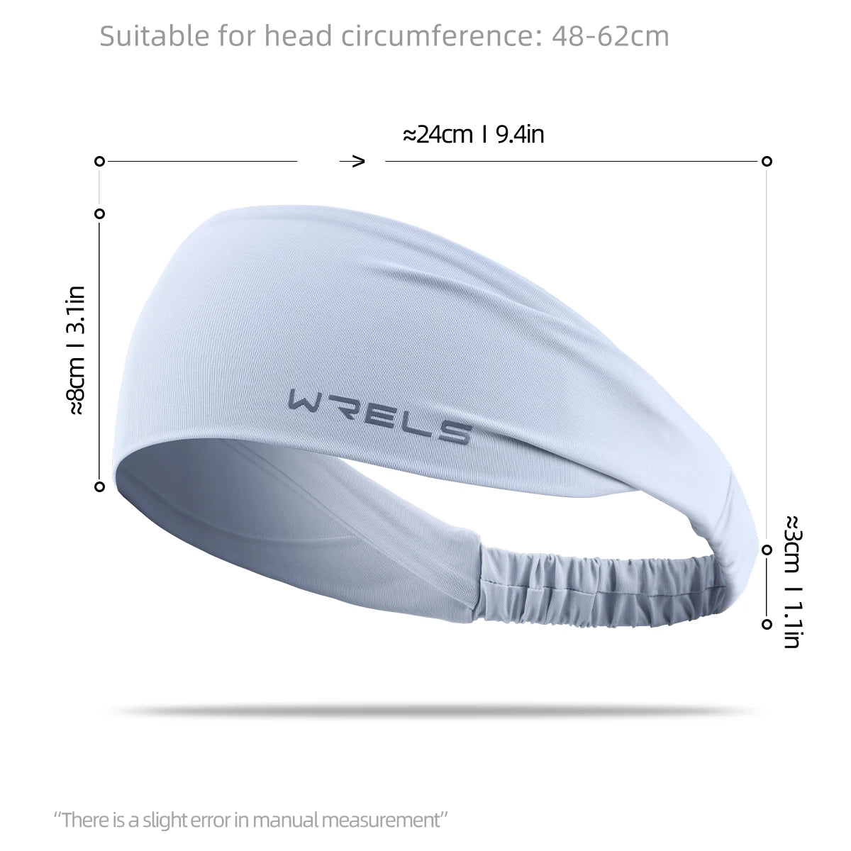 WRELS Sport Headband Running Fitness Sweatband Elastic Absorbent Sweat