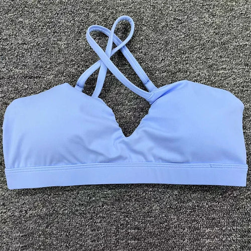 ALMASTRONG Women’s Cross-Back Sports Bra – Adjustable, Quick-Dry Yoga Top