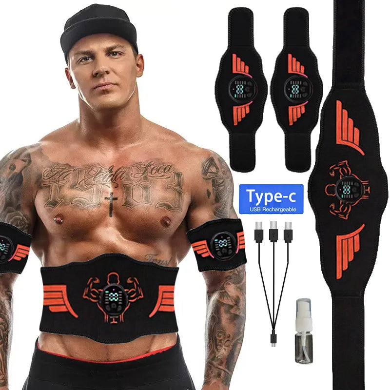EMS Abdominal Toning Belt – Abs & Muscle Trainer for Men & Women