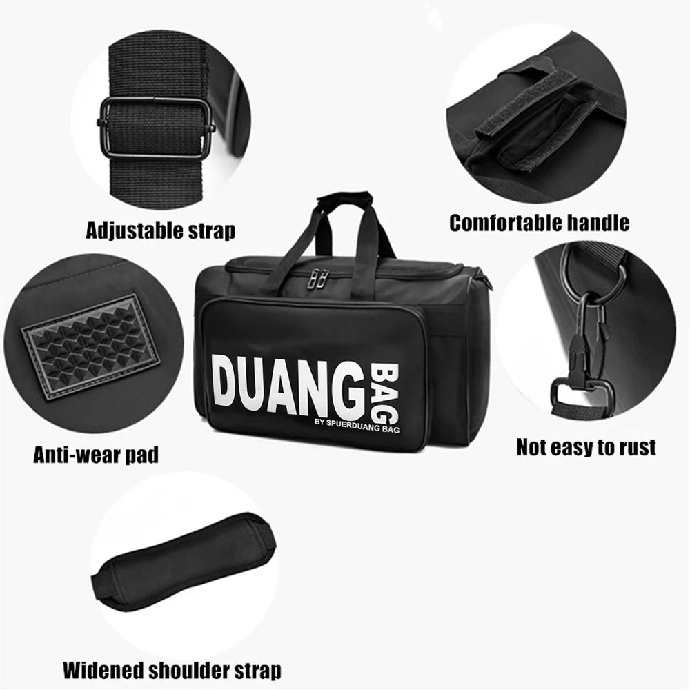 1pcs  Water Resistant Gym Bag Sports Travel Duffel Weekender Bag for