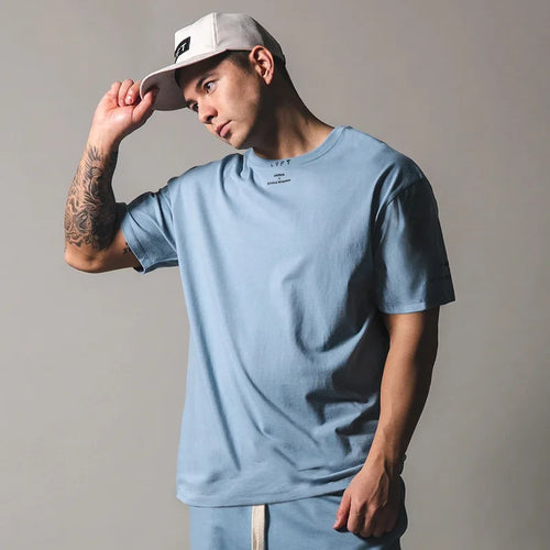 JAPAN&UK Cotton Gym Shirt Sport T Shirt Men Short Sleeve Running Shirt