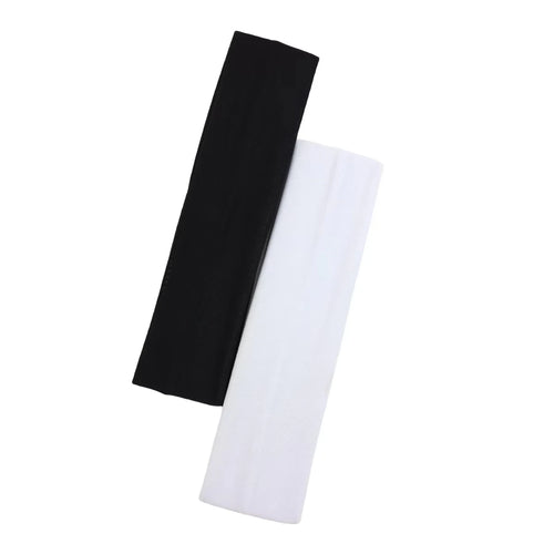 2PCS/Set Sports Yoga Hair Band Solid Running Absorb Sweat Headband For