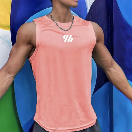 2023 newest Summer Gym Vest High Quality mesh Shirt Sleeveless