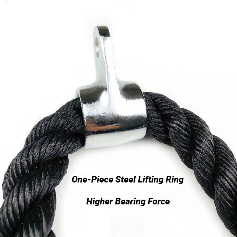 Triceps Rope – Double-Headed Nylon Cable Attachment