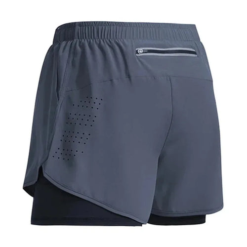 2024 New Men's Fitness Training Shorts Summer 2 In 1 Quick Dry Gym