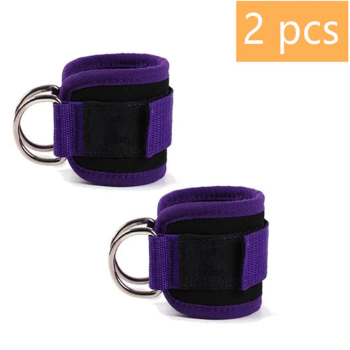 1/2Pcs Fitness Ankle Straps Adjustable D-Ring Support Cuffs Gym Leg