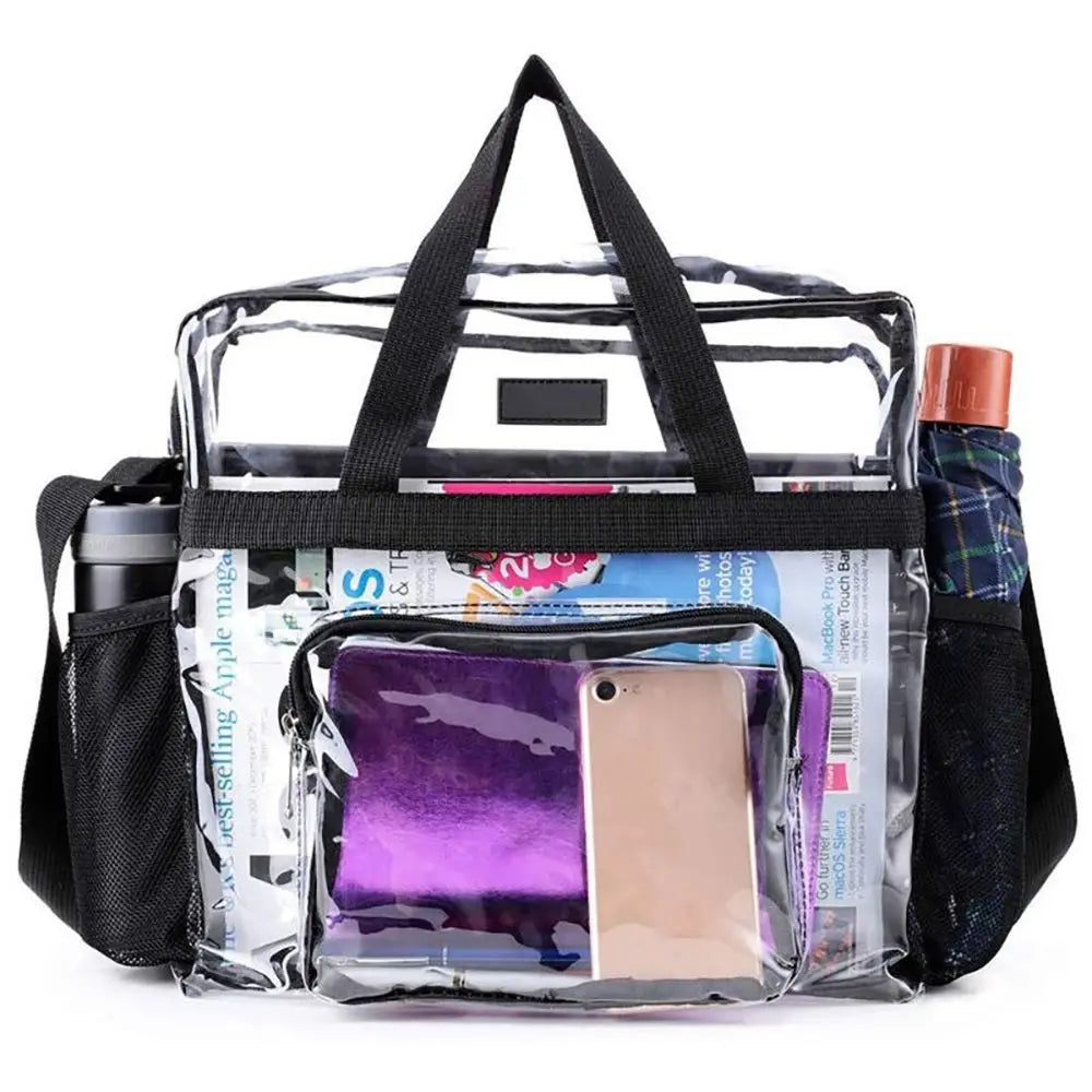 Stadium Approved PVC Clear Purse Large Capacity Clear Bag Clear