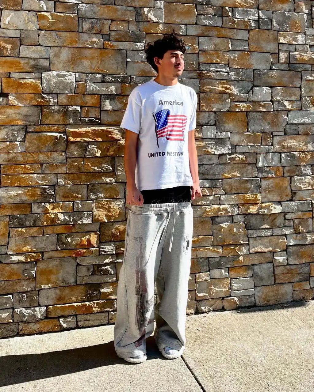 ALMASTRONG Unisex Gothic Embroidered Sweatpants