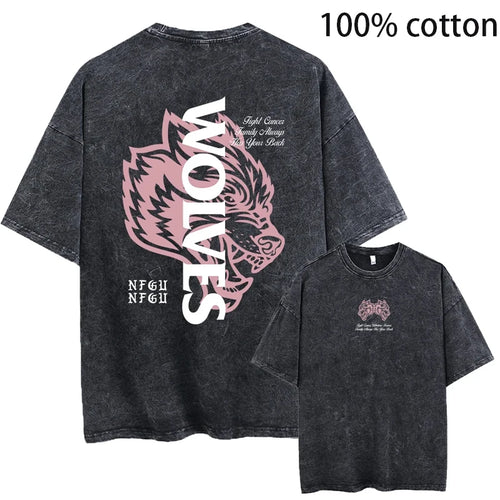 Plus-Size Dark Fitness Retro Campus Print 100% Cotton Men's