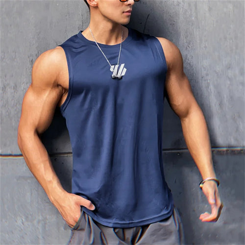 2023 newest Summer Gym Vest High Quality mesh Shirt Sleeveless
