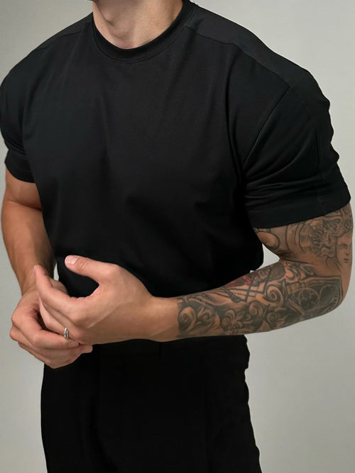 230g Heavy Cotton American Retro Sports Short Sleeve Men's Summer