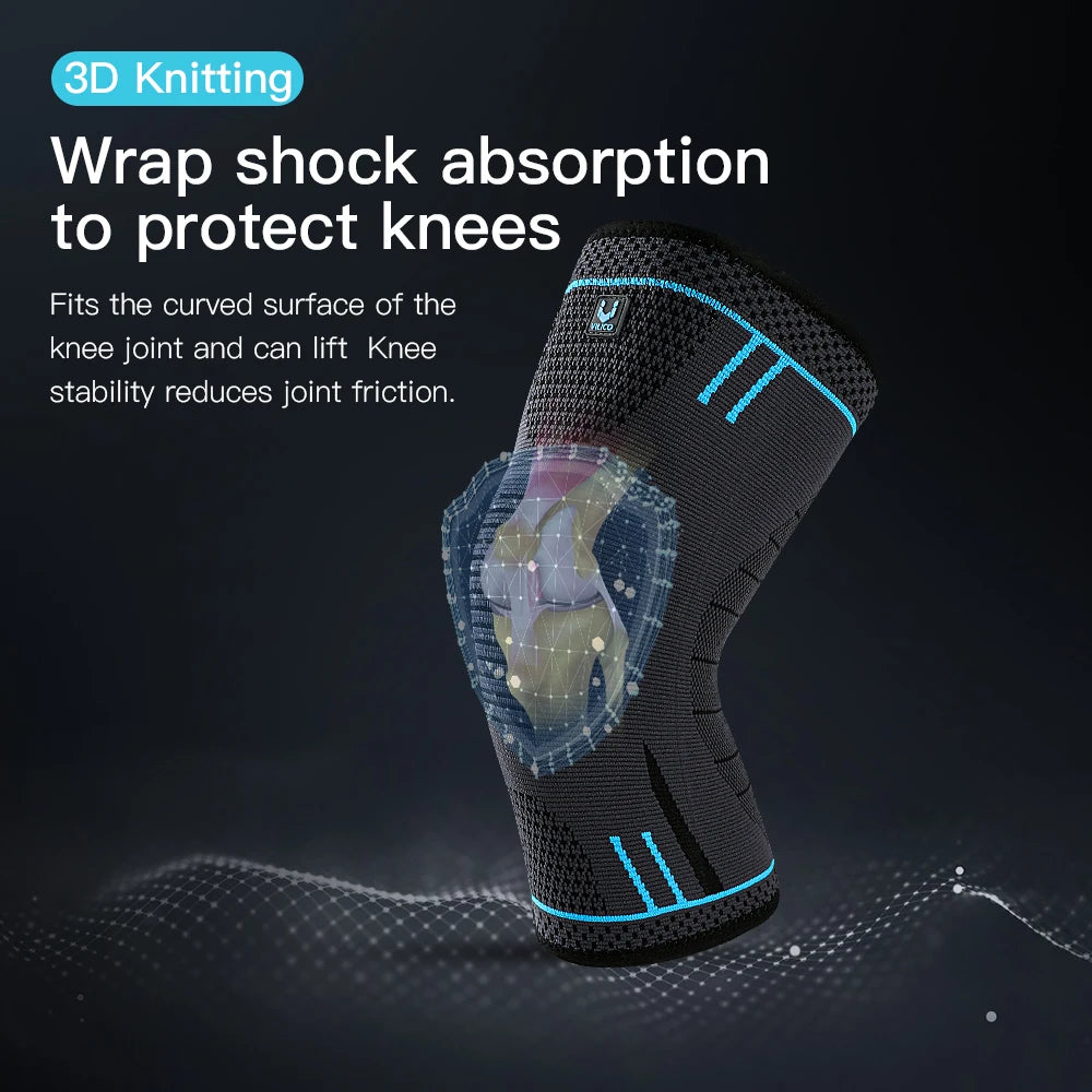 Compression Knee Support Sleeve – Breathable Elastic Knee Pad
