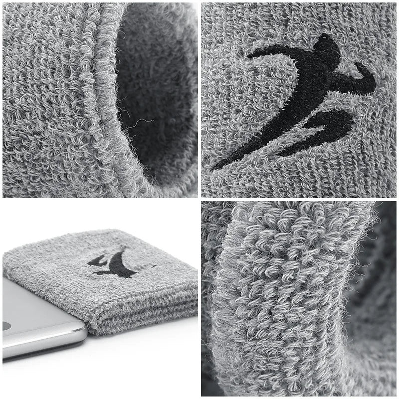 Sports Wristbands for Men Women - Breathable Sweat Absorbing Wrist