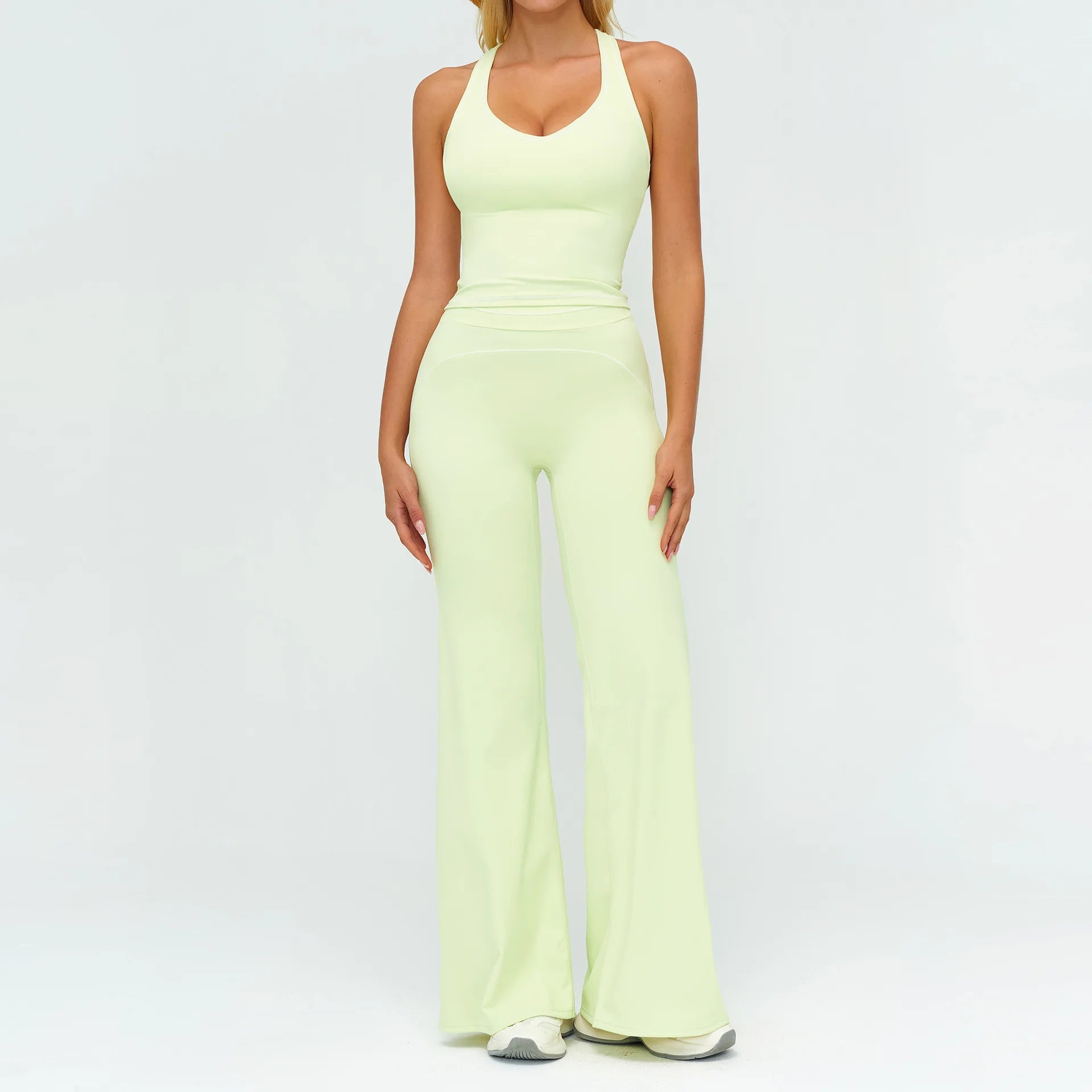 ALMASTRONG Women’s 2PCS Fitness Set – Sports Bra & High-Waist Leggings Yoga Suit