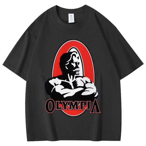 ALMASTRONG Limited Olympia Gym T-Shirt – Vintage Fitness Tee for Men & Women