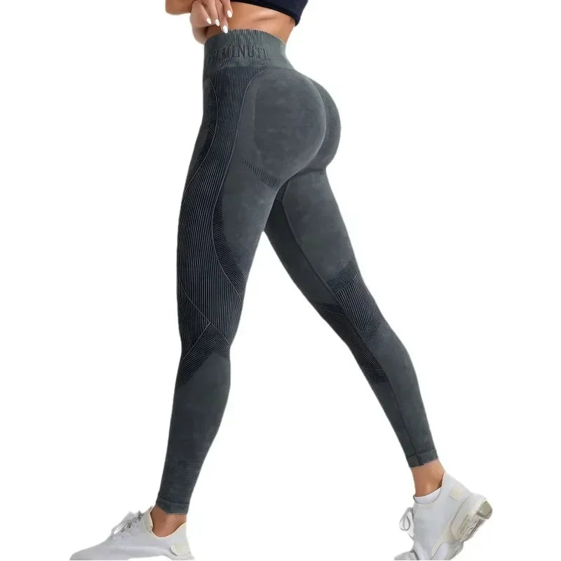 Women Seamless Gym High Waist Yoga Pants Hip Lifting Outdoor Sports